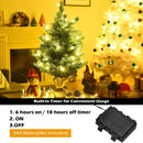 24 Inch Tabletop Fir Artificial Christmas Tree with LED Lights by LJGDeals