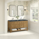 James Martin Breckenridge 60" Double Bathroom Vanity, Light Natural Oak