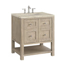 James Martin Breckenridge 30" Single Bathroom Vanity, Whitewashed Oak
