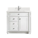 James Martin Bristol 36" Single Bathroom Vanity, Bright White