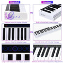 88-Key Portable Electronic Piano with Voice Function by LJGDeals