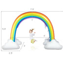 Inflatable Rainbow Sprinkler Backyard Games Outside Water Toy Yard by LJGDeals