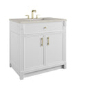 James Martin Bellshire 36" Single Bathroom Vanity, Bright White