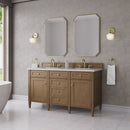 James Martin Brittany 60" Double Bathroom Vanity, Pecan