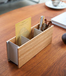 Desk Organizer - Small - Steel + Wood by Yamazaki Home