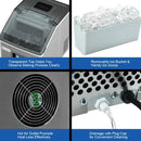 48lbs Stainless Ice Maker with LCD & Self-Cleaning by LJGDeals