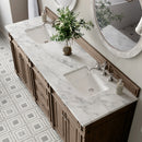 James Martin Bristol 72" Double Bathroom Vanity, Whitewashed Walnut