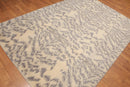 6' x 9' Hand Knotted Modern Abstract 100% Wool Area rug Beige