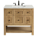 James Martin Breckenridge 36" Single Bathroom Vanity, Light Natural Oak