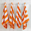 Cotton Velour Cabana Stripe Beach Towel - Novia Collection by Great Bay Home