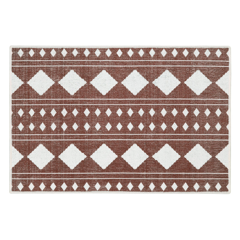 Sussexhome Diamond Collection 2 x 3 Foot Heavy Duty Low Pile Landing Rug Runner