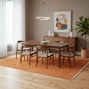 Gabbeh Border Orange Rust Hand Loomed Wool Area Rug