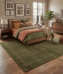Green Wool Hand Loomed Gabbeh Area Rug - Persian Rustic Design by The Rug Decor