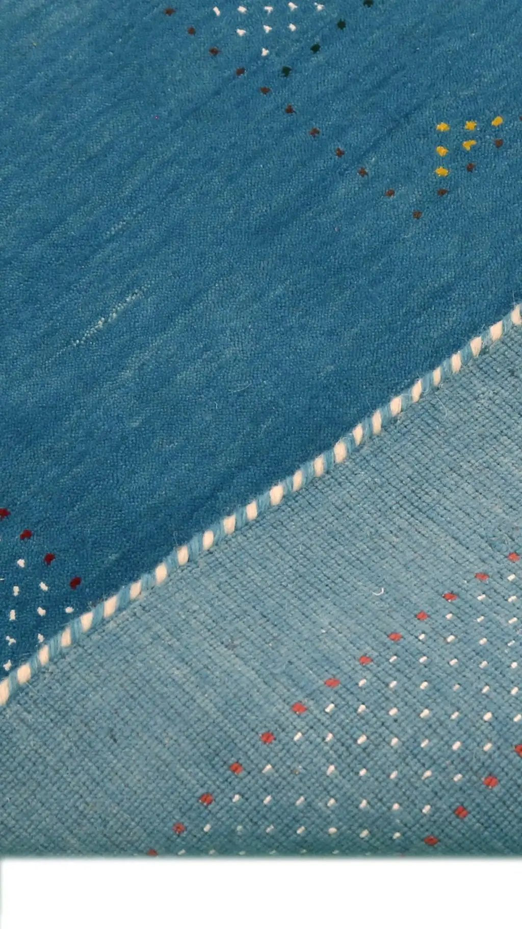 Hand Loomed Wool Area Rug with Traditional Persian Gabbeh Design, photo 10 of 11