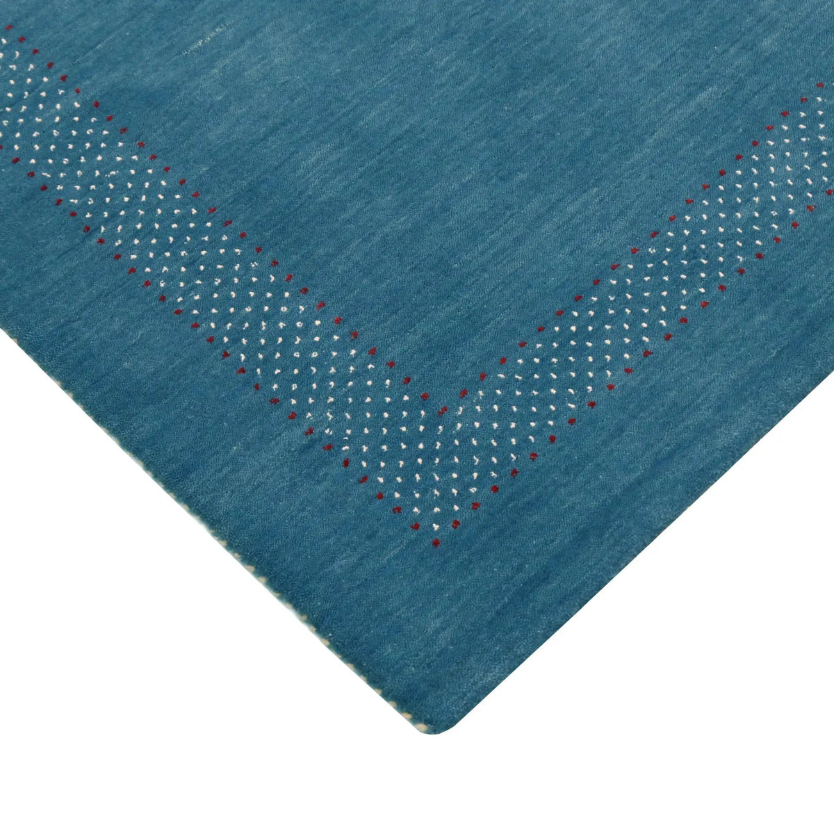 Hand Loomed Wool Area Rug with Traditional Persian Gabbeh Design, photo 9 of 11