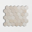 Galala Polished Hexagon Marble Mosaics 10 3/8x12