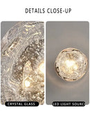 GobekUsa Crystal Glass Wall Sconce Lamps for Stylish Living Room and Bedroom Lighting