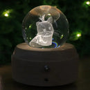 GobekUsa Crystal Ball Music Box: Rotating Light Projection, Birthday & Valentine's Day Gift