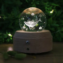 GobekUsa Crystal Ball Music Box: Rotating Light Projection, Birthday & Valentine's Day Gift