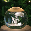 GobekUsa Crystal Ball Music Box: Rotating Light Projection, Birthday & Valentine's Day Gift