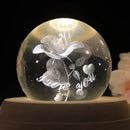 GobekUsa Crystal Ball Music Box: Rotating Light Projection, Birthday & Valentine's Day Gift