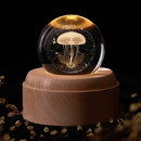 GobekUsa Crystal Ball Music Box: Rotating Light Projection, Birthday & Valentine's Day Gift