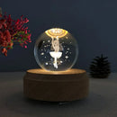 GobekUsa Crystal Ball Music Box: Rotating Light Projection, Birthday & Valentine's Day Gift