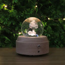 GobekUsa Crystal Ball Music Box: Rotating Light Projection, Birthday & Valentine's Day Gift