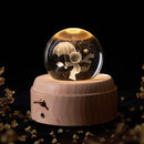 GobekUsa Crystal Ball Music Box: Rotating Light Projection, Birthday & Valentine's Day Gift