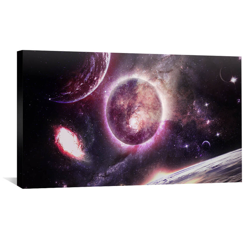 Galaxy Planet Canvas