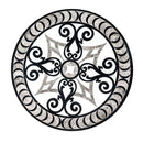 Galicia Multi Finish Round Marble Medallions 48x48