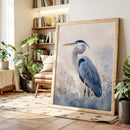 Serenity in Blue Feathers