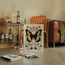 Gilded Monarch - Vintage Butterfly & Floral Art