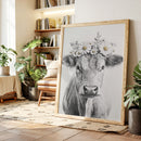 Rustic Daisy Cow