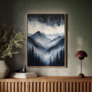 Starlit Peaks in Twilight