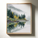 Autumn's Embrace on Still Waters