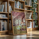 Bicycle Beneath Blossoming Canopy