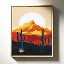 Desert Sunrise - Bold Landscape Art