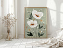 Tranquil Blossoms - Minimalist Floral Art