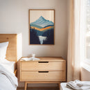 Serene Peaks - Modern Mountain Landscape Print