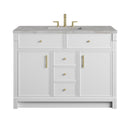 James Martin Bellshire 48" Single Bathroom Vanity, Bright White