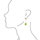 Garden Dreams Lime Turquoise Post Earrings