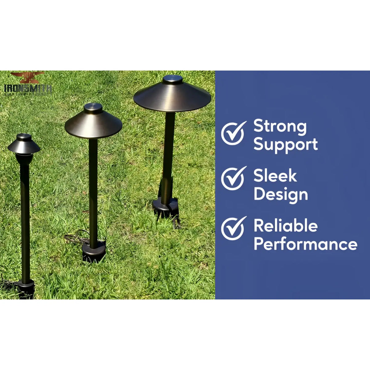 Garden Stakes | 9-Inch In-Ground Solid Brass 1/2" NPT Thread 2 Pack, photo 5 of 11