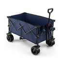 Folding Utility Garden Cart with Wide Wheels and Adjustable Handle by LJGDeals