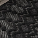 Indoor Outdoor Rug Livorno Geometric Trellis Pattern In Anthracite