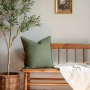 Gávea Solid Color Pillow Cover | Olive Green by Apartment No.3
