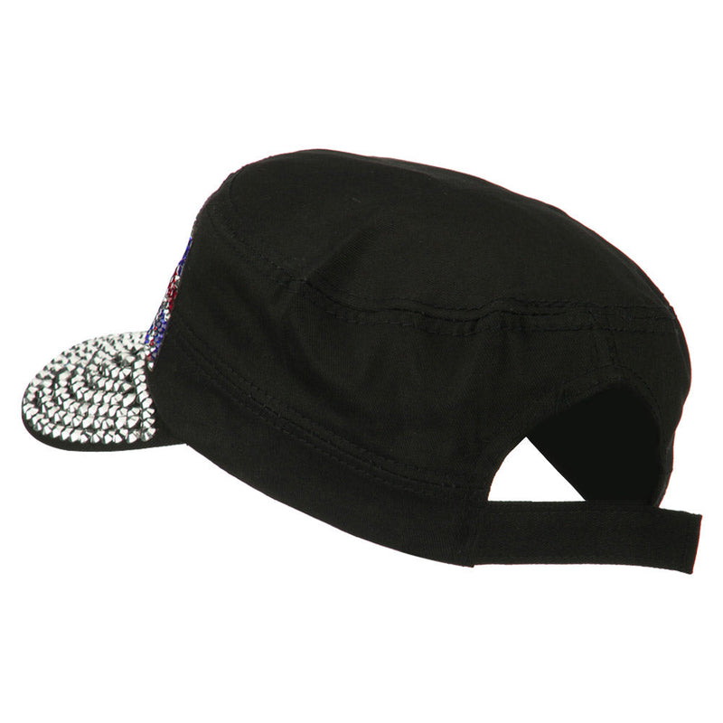 Jewel Army Cap with Great Britain Flag
