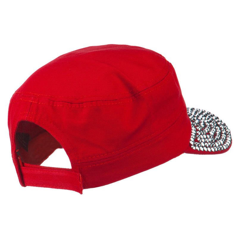 Jewel Army Cap with Great Britain Flag