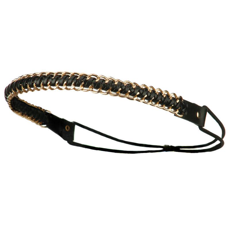 Gold Chain Elastic Headband