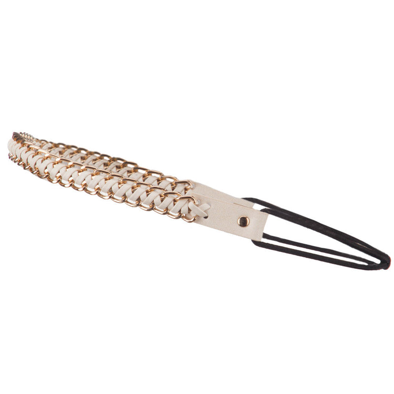 Gold Chain Elastic Headband